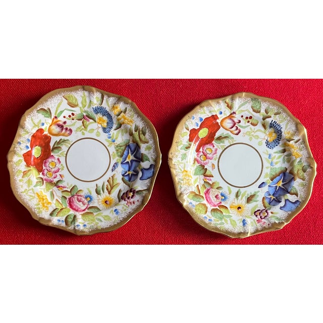English Fine Bone China Floral Small 6" Porcelain Plates by Hammersley - Set of 8 For Sale In New York - Image 6 of 10