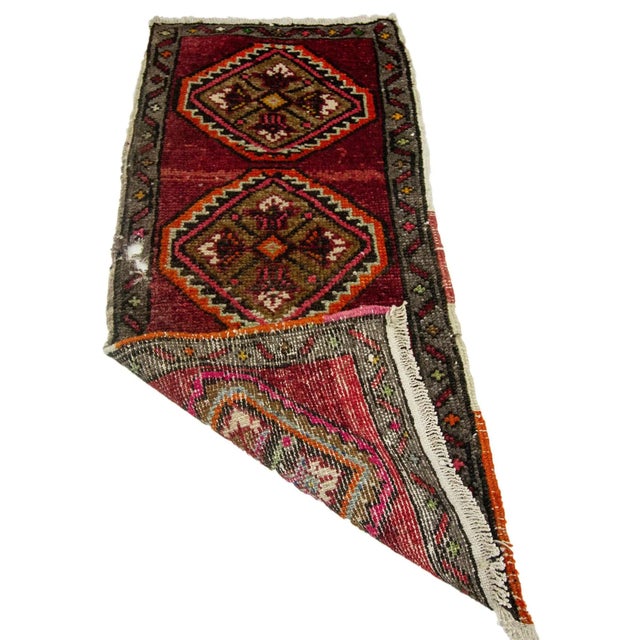 Mid-Century Modern Vintage Mid Century Rug For Sale - Image 3 of 4