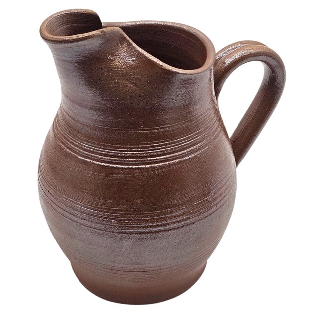 Grès Du Berry French Salt-Glazed Stoneware Pitcher, 7" For Sale In San Francisco - Image 6 of 13