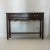This beautiful console table / desk is from the 70s - 80s. It is all hand built with mahogany wood, brass hardware, one...