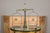Large French 19th Century Brass and Steel Scale with Weighing Pans and Column For Sale - Image 10 of 12
