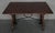 Brown 20th Century Spanish Console Fold Out Farm Table With Iron Stretcher For Sale - Image 8 of 11