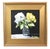2020s Yellow & White Flowers in Vase Painting Including the Antiqued Gold Wood Frame For Sale - Image 5 of 5