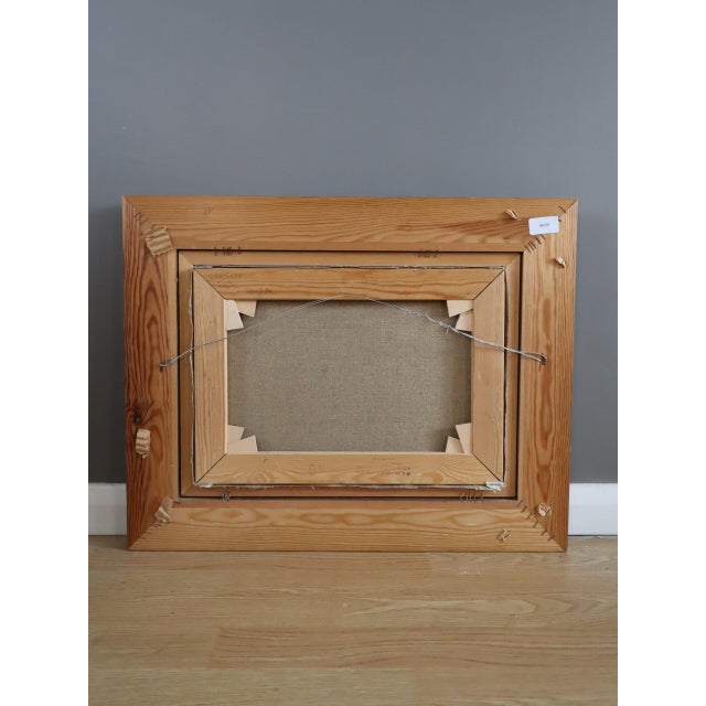 Mid-Century Modern 'Road Through Soft Hills' Vintage Swedish Original Landscape Oil Painting, Framed For Sale - Image 11 of 11