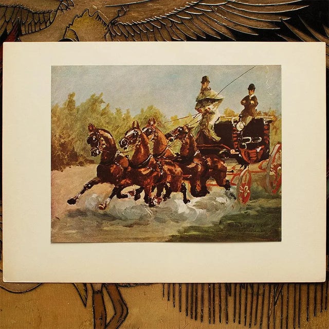 1940s 1940s After Toulouse-Lautrec "The Mail Coach" First Edition Swiss Lithograph For Sale - Image 5 of 8
