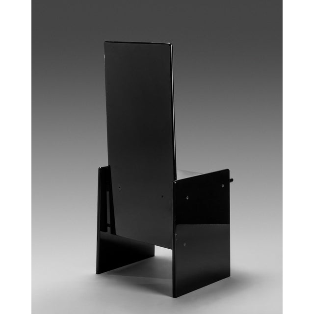 Mid-Century Modern Kazuki Chair in Black Lacquered Wood by Kazuhide Takahama for Gavina/Simon Bologna, 1970s For Sale - Image 3 of 12