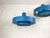 Blue Blue Equator Pendant Lamps by Jo Hammerborg for Fog & Mørup, 1968, Set of 2 For Sale - Image 8 of 16