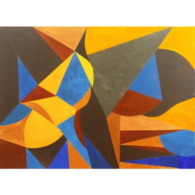 'Geometric Ii' by Renee Harwin, Bay Area Abstraction, San Francisco Art Institute, Woman Artist For Sale - Image 10 of 10