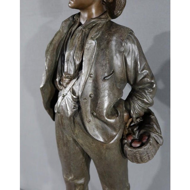 Henri Weiss, Male & Female Sculptures, Late 19th Century, Regula, Set of 2 For Sale - Image 12 of 18