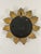 Vintage 1960s Petite 8.5" Acanthus Leaf Sunburst Wall Mirror For Sale - Image 10 of 16