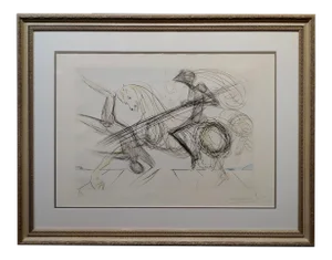 Salvador Dali - the Black Knight - Color Etching