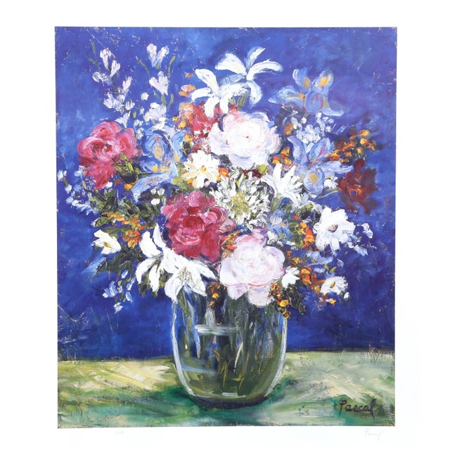 Vase With Flowers Suzanne Pascal American (1914) Offset Lithograph, signed and numbered in pencil Edition of 550 Image...