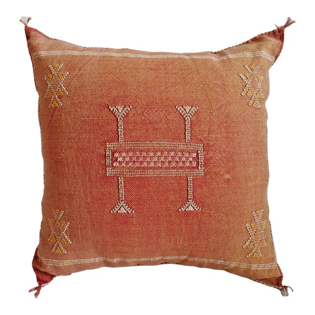 Vintage Boho Chic Mai Tai Kilim Pillow For Sale