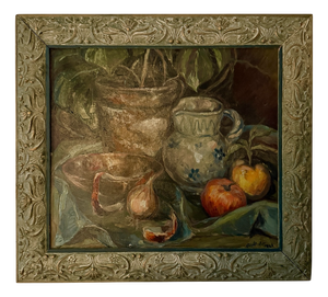 Kurt Schaefer, Still Life, 1942, Oil on Canvas, Framed