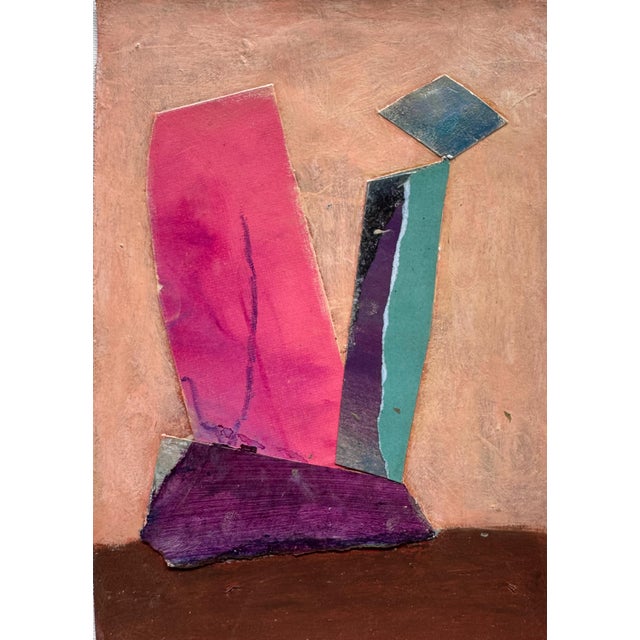 Abstract "Free Woman 3" Original Mixed-Media Collage on Paper by Zac Woodiel For Sale - Image 3 of 9
