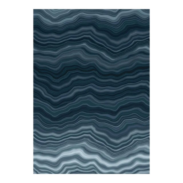 Sample - Lelievre for The House of Scalamandré Carrare Wallcovering, Onyx For Sale