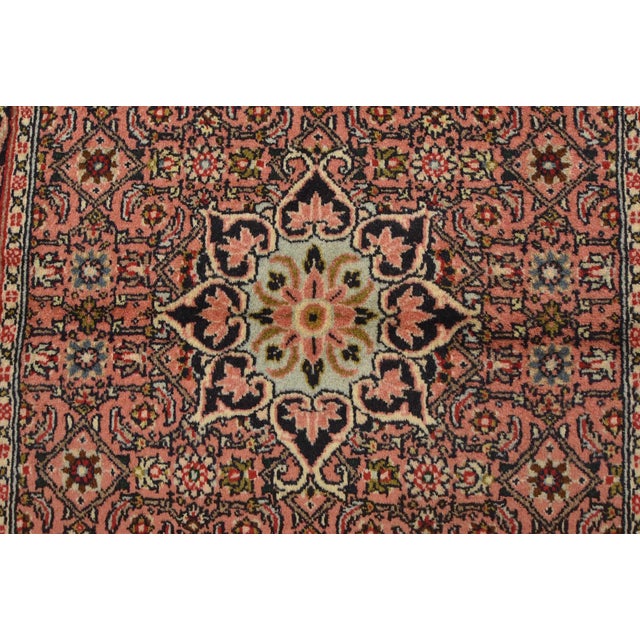 2000 - 2009 Bidjar Rug 2’7” X 4’3” Pink Wool Vintage Traditional Hand-Knotted Carpet For Sale - Image 5 of 10