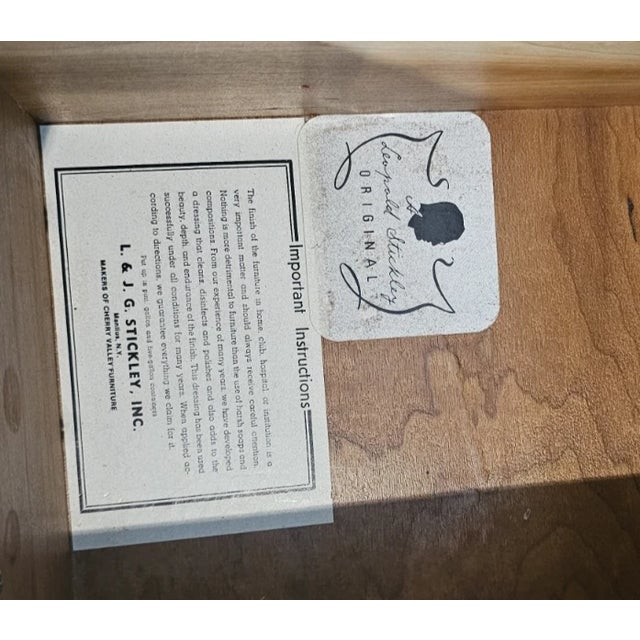 Stickley Mahogany Bachelor Chest Server W Pull Out Tray Renaissance Collection For Sale - Image 10 of 10