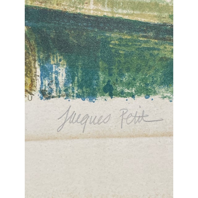 Jacques Petit Signed "Le Gouter" (Tea Time) 1970 Lithograph For Sale - Image 10 of 13