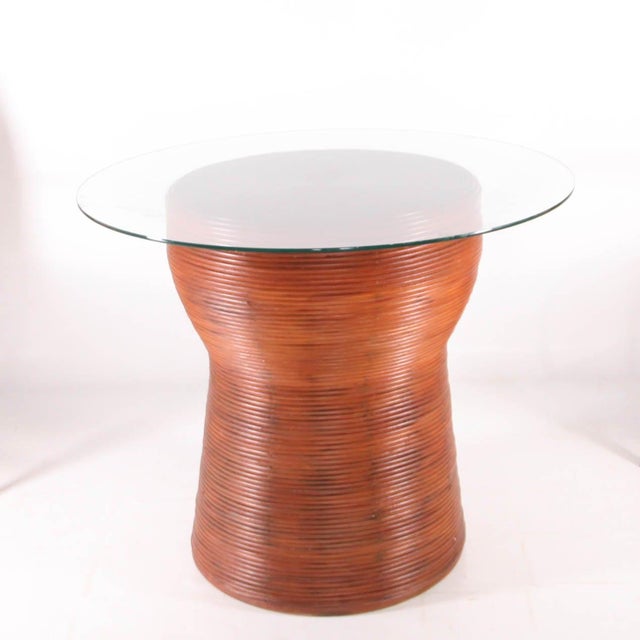 Vintage Rattan Dining Set, Set of 5 For Sale - Image 9 of 12