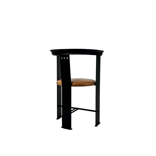 Black Network Café Chair by Alfredo Arribas, 1987 For Sale - Image 8 of 9
