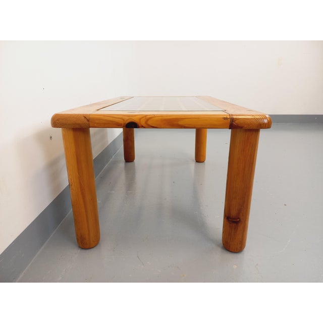 Vintage Coffee Table in Pine and Glass, 1960s For Sale - Image 10 of 15