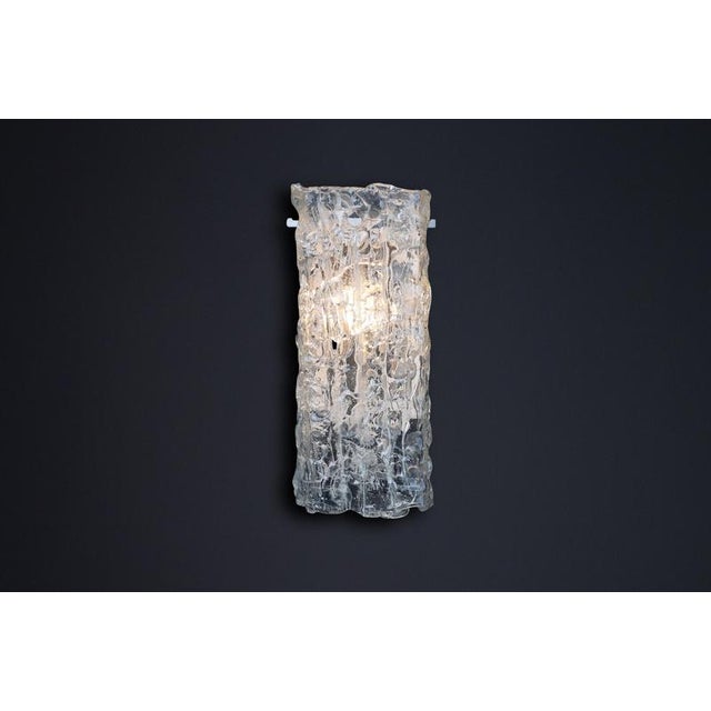 Mid-Century Large Art Glass Sconces, Austria, 1950s For Sale - Image 9 of 16