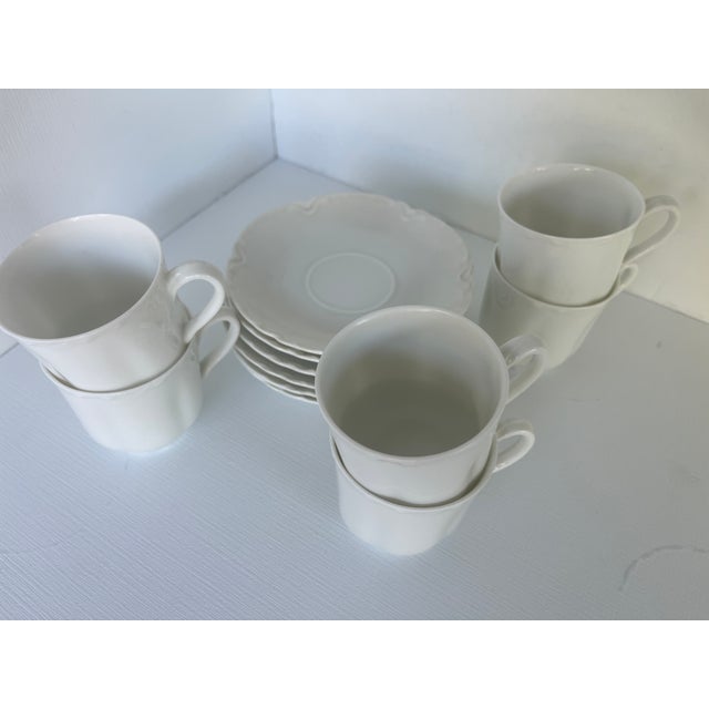 1950s Haviland Limoges Demitasse/Espresso Cups & Saucers Set of Six For Sale - Image 17 of 18