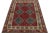 Tribal Antique Persian Kilim Rug in Burgundy & Blue Geometric Pattern For Sale - Image 3 of 8
