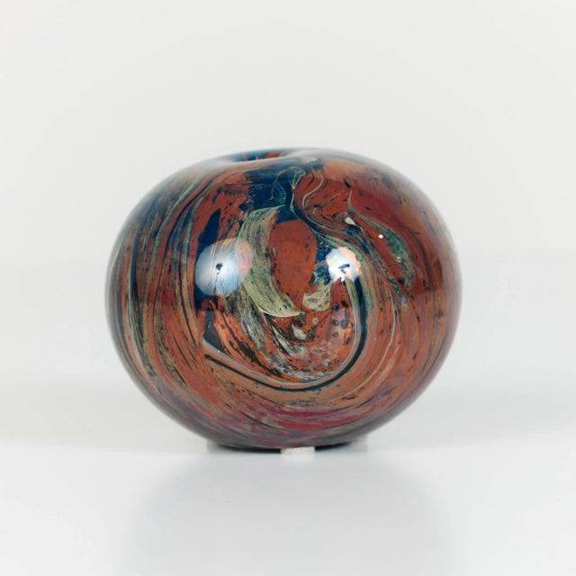 Marbled Blown Glass Bud Vase For Sale In Los Angeles - Image 6 of 11