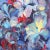 Textile 'Floral Abstract, Blue and Coral' by Nira Moblad; 1964, Post-Impressionist Still Life For Sale - Image 7 of 10