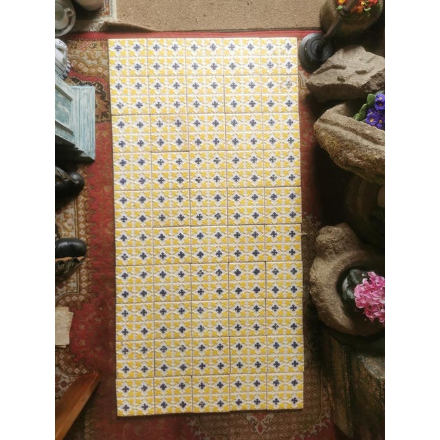 Portuguese Handmade Fifty Tile Panel For Sale - Image 9 of 18
