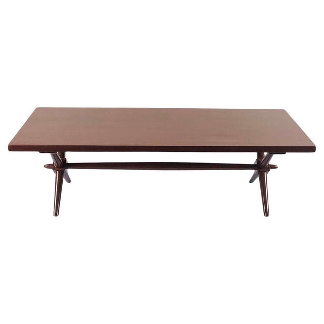 1960s American Modern Walnut Coffee Table For Sale - Image 13 of 17