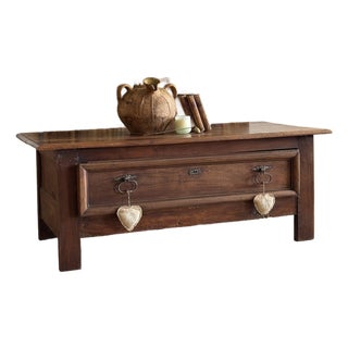 18th Century French Walnut Coffee Table For Sale