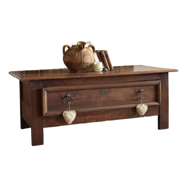 18th Century French Walnut Coffee Table For Sale
