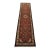 Hamedan Runner 2’4” X 9’7” Red Wool Vintage Tribal Hand-Knotted Rug For Sale