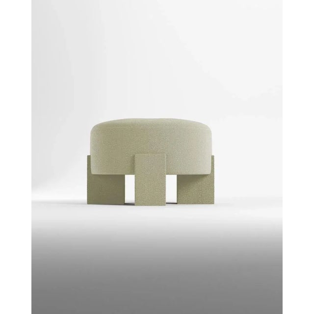 Not Yet Made - Made To Order Cassete Puff in Boucle Beige by Alter Ego for Collector For Sale - Image 5 of 5