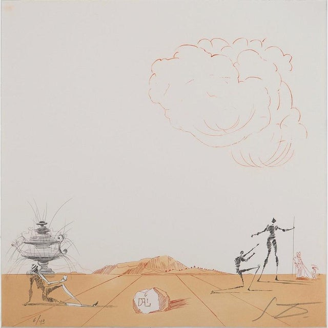 Salvador Dali, Iberian Landscape: Love, Engraving For Sale - Image 7 of 7