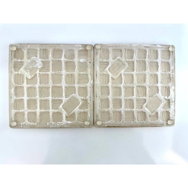 Vintage Italian Tile Selci Del Montefeliro Hot Plate, a Pair For Sale - Image 11 of 12