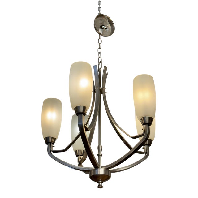 Progress Lighting Wisten Five Light Chandelier For Sale