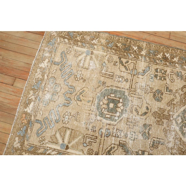 Persian Early 20th Century Weathered Persian Hamedan Rug - 3'4" x 6' For Sale - Image 3 of 6