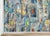 Original Leonardo Nierman Painting Arrabal Monumental 1958 Mid Century Modern Cityscape Oil on Leatherwood Masonite - 78” X 54” For Sale - Image 10 of 15