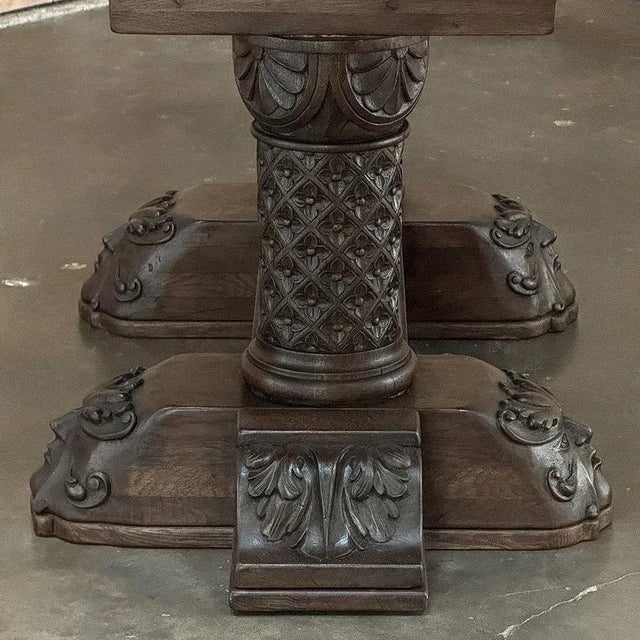 19th Century French Gothic Revival Library Table For Sale - Image 12 of 12