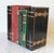 Vintage Black and Gold Leather Faux Book Bookends - A Pair For Sale - Image 4 of 11