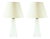Scandinavian Glass and Chrome Table Lamps by Carl Fagerlund for Orrefors, Sweden, 1960s, Set of 2 For Sale