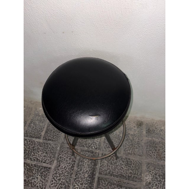 Vintage Industrial Stool, 1950 For Sale - Image 4 of 8