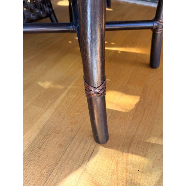Vintage McGuire Rawhide Antalya Table & Chair Set For Sale - Image 11 of 16