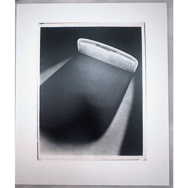 1980s Original John F. Collins “Forraine-Acetate Comb” Photograph With Matting For Sale - Image 11 of 13