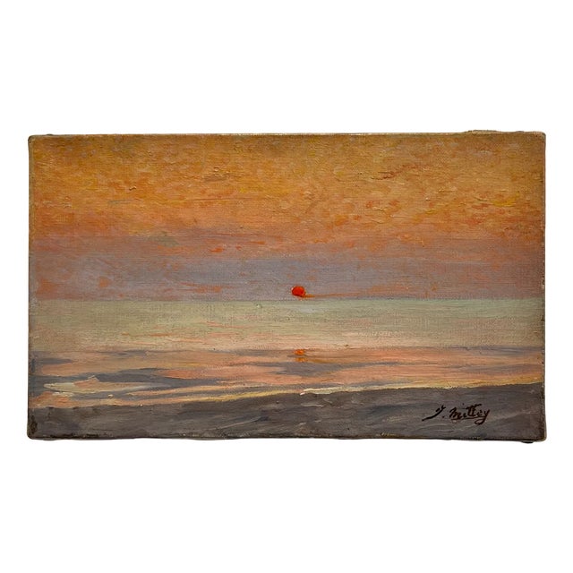 Joseph Mittey, Coutainville Sur Mer, France, 1895, Oil on Canvas For Sale