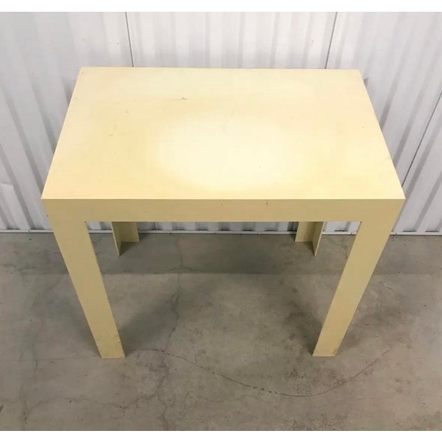 Vintage Mid Twentieth Century Molded Plastic One Piece Parsons Hall Table in the Style of Syroco or Kartell For Sale - Image 4 of 7